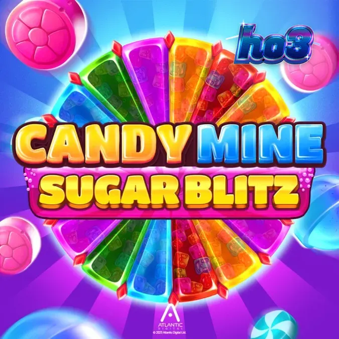 Tampilan visual slot Candy Mine Sugar Blitz dengan tema permen yang ceria